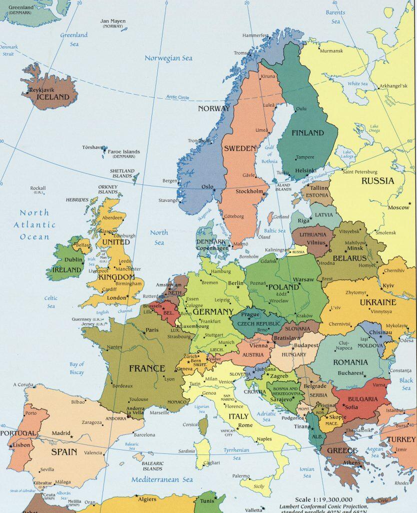 Map of Europe