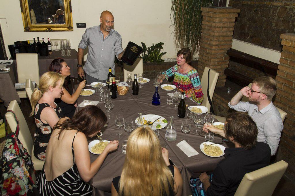 Marco imparting some serious wine knowledge