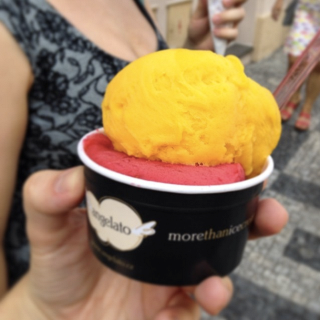 Angelato ice cream Prague