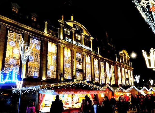 The Christmas Market on Damrak