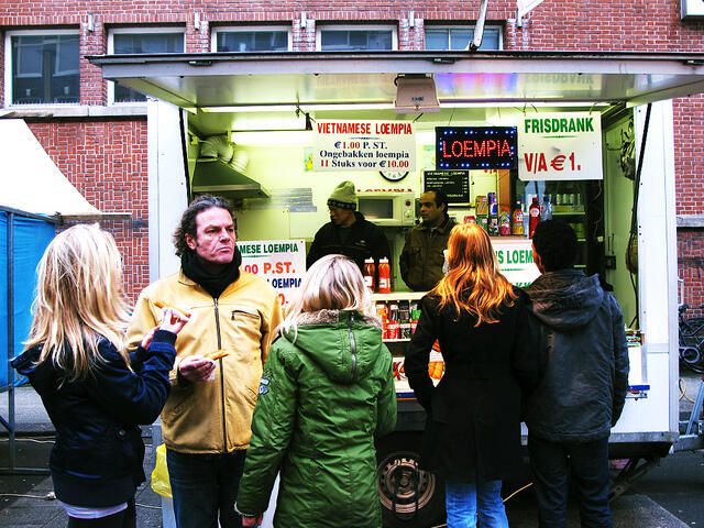 Loempia stand Amsterdam