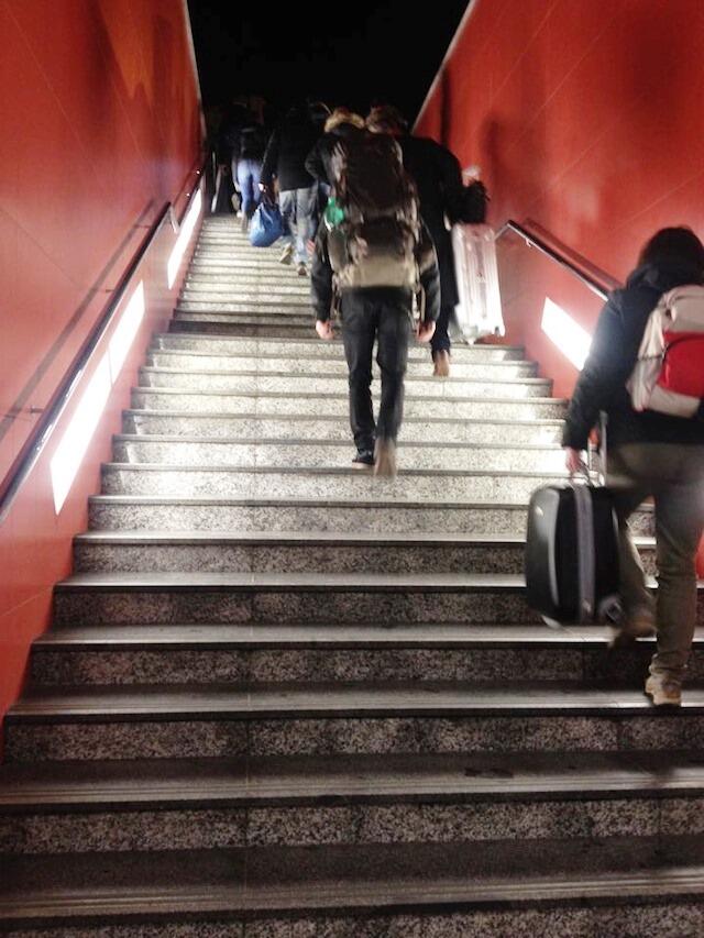 Metro Stairs to Airport