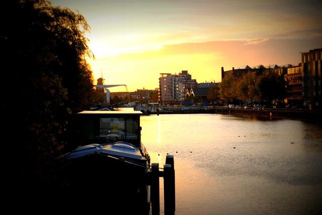 Summer in Amsterdam sunset