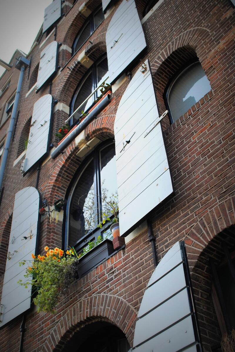Window boxes on the canal houses