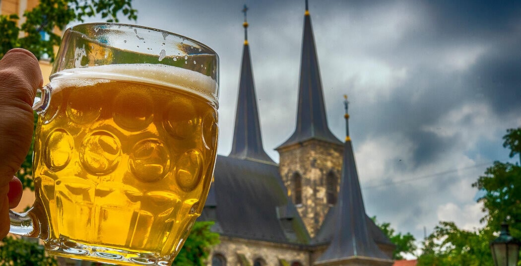 Beer with views of 100 spires - what could be more Czech?