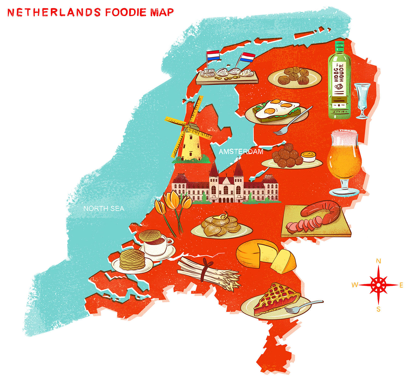 Netherlands Foodie Map - Best Dutch Foods to Eat