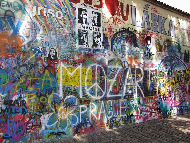 Lennon Wall in Prague