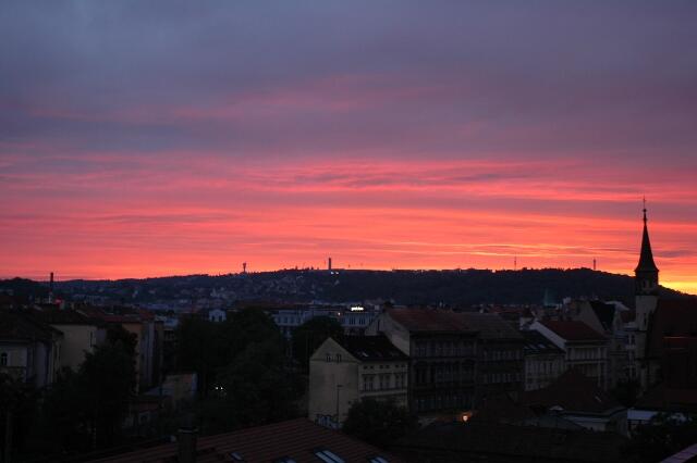 sunset Prague