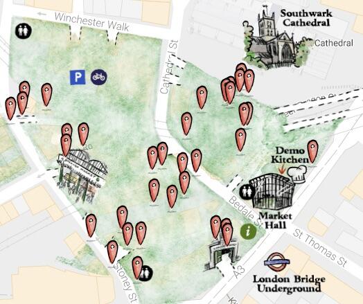 Map of Borough Market