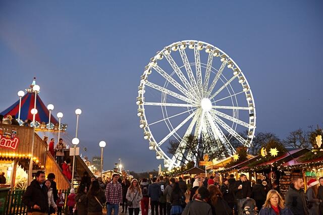 Christmas Markets in London - Wooden Chalets