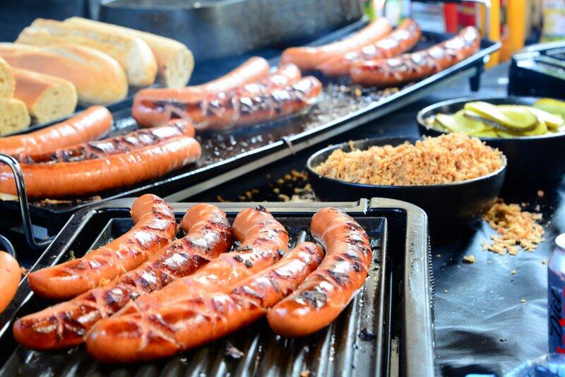 Street food stalls on the lanes of Brick Lane