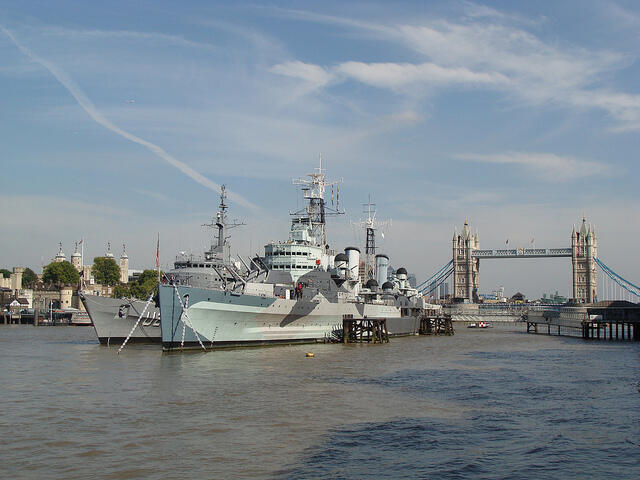 HMS Belfast was in service during World War Two. Photo: Paul White