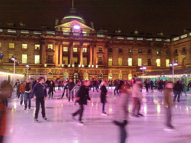 Ice skating at Somerset House by fsse8info, Flickr