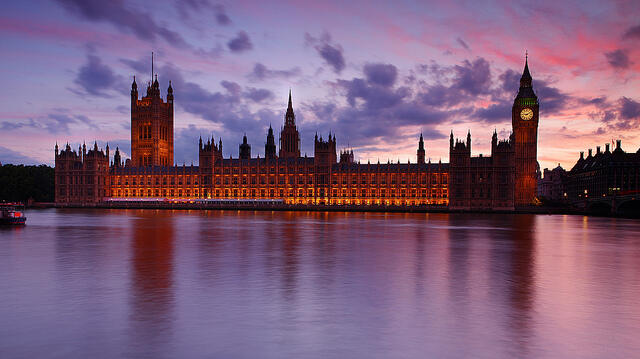 The beautiful sight of London's Parliament.