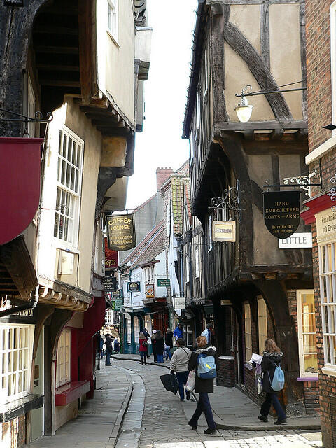 The Shambles - visit York from London for a historic day tour. Photo: Simon & Vicki, Flickr