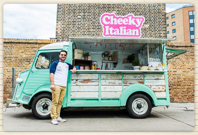 cheeky italian italian food truck in london