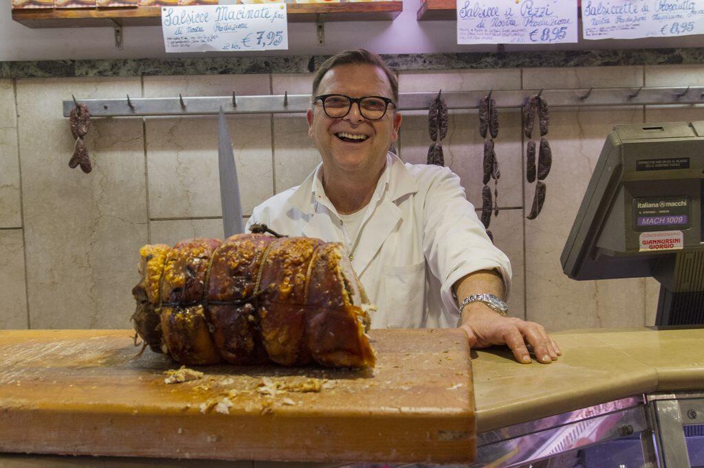 king of porchetta in trastevere rome