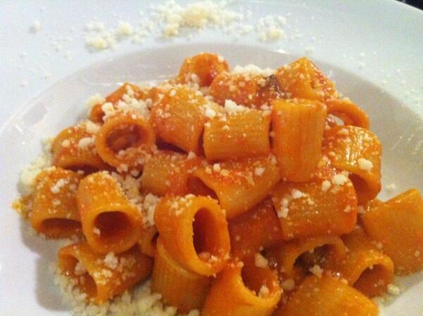 Amatriciana from a local trattoria