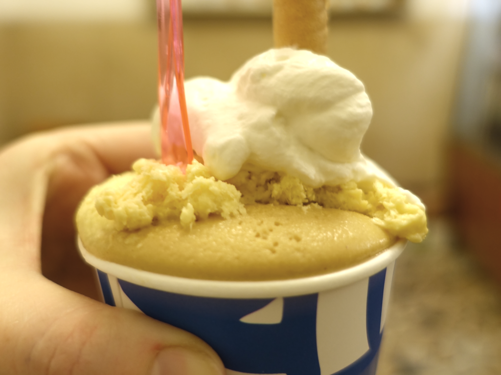 Gelato in a tub