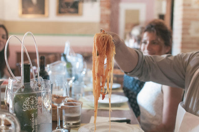 Eating in Tuscany