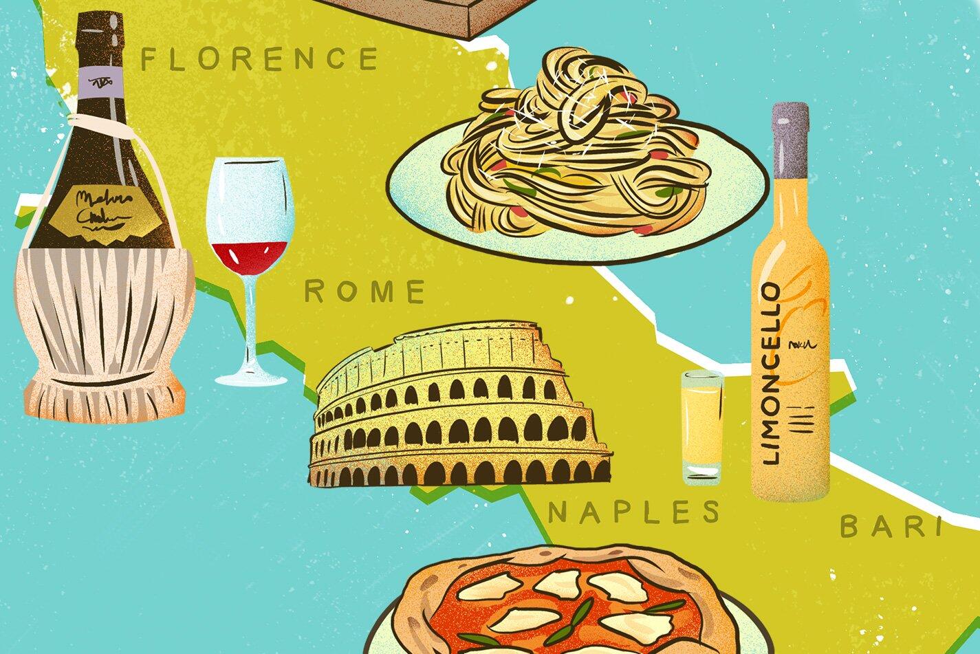 Italy Food Map - 16 Italian Foods and Drinks You Have To Try