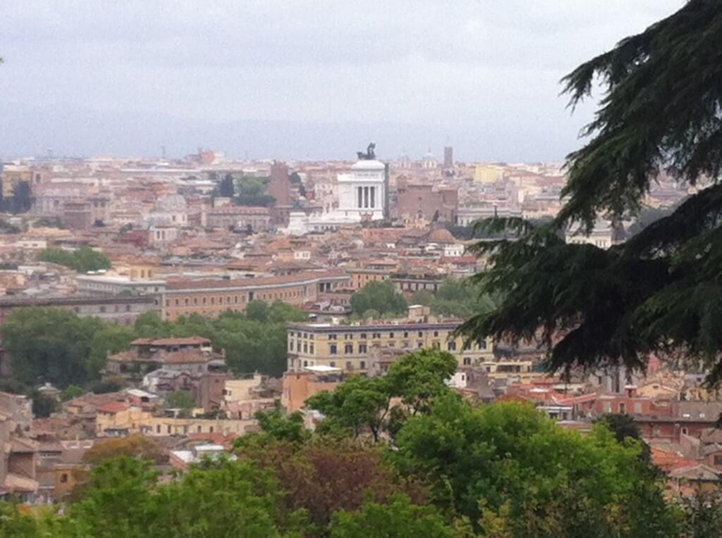 Amazing view of Rome from Gianicolo