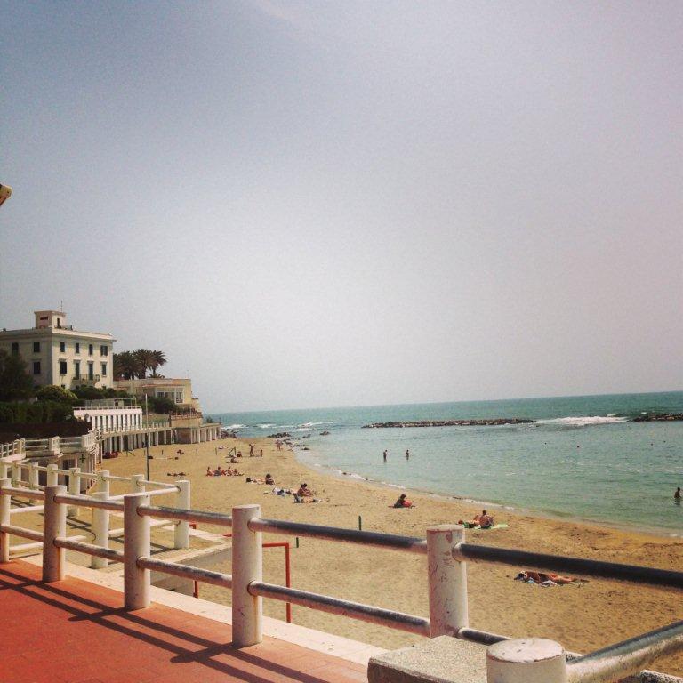 Sparkling blue waters at Santa Marinella