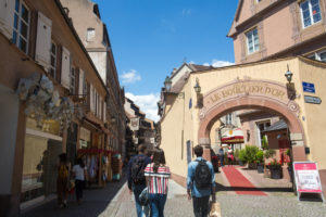 Group walking in street