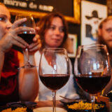 wine and drinks in a portuguese pub in Lisbon