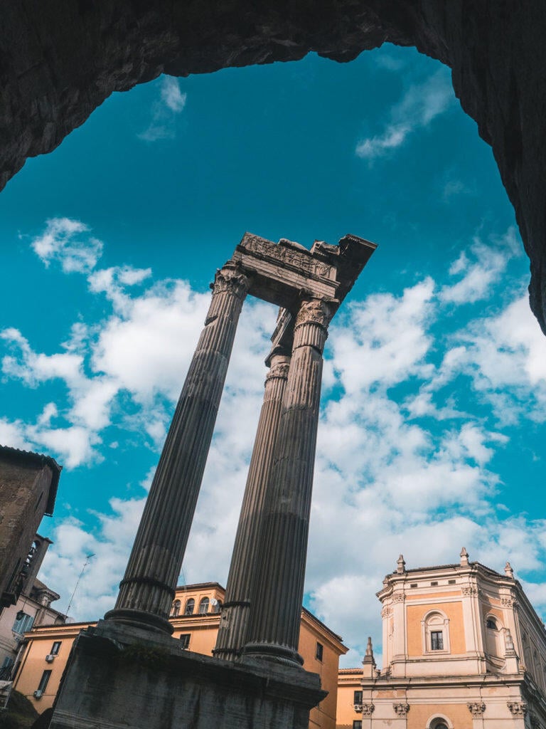 Portico d’Ottavia in Rome