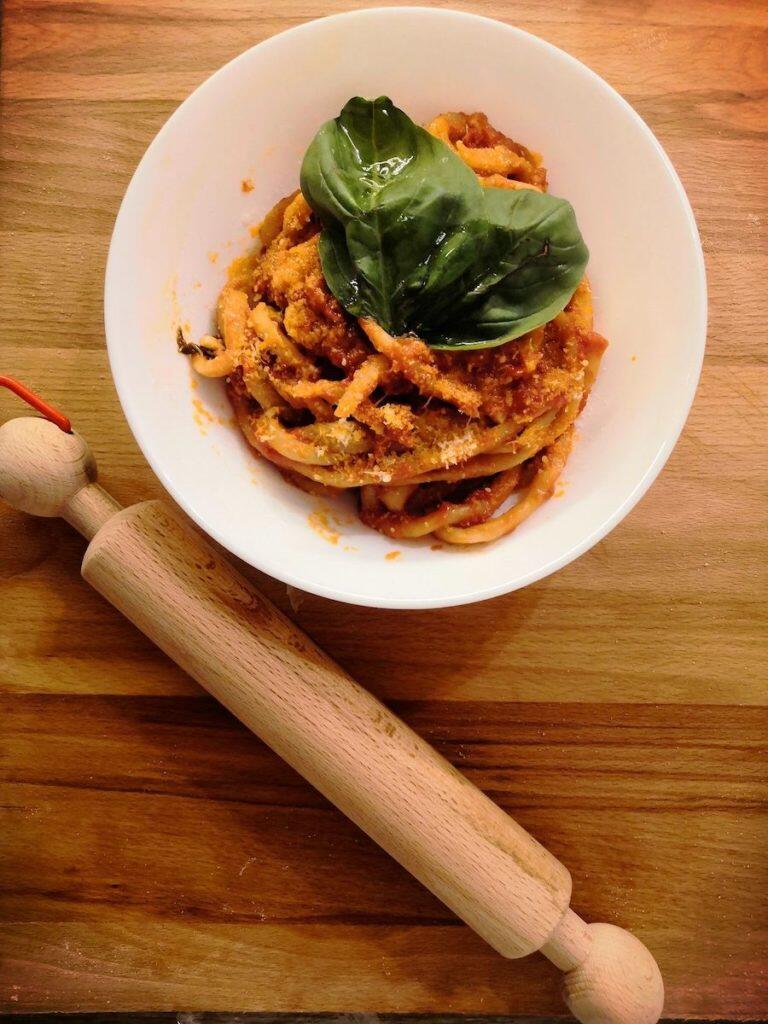 pici pasta cooking class