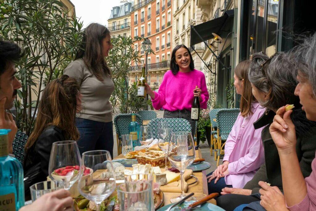 Paris-Montmartre-Food-Tour-charcuterie-cheese-le-69-rue-lepic-wine