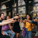 group_drinking_wine_on_Eating_Europe_tour_at_LAvant_Comptoir_du_Marche_Paris
