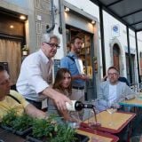 Tour_group_dining_Fiaschetteria_Fantappié_Florence