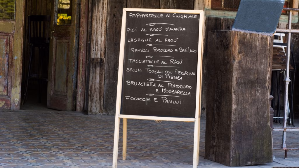 Italian Menu 1